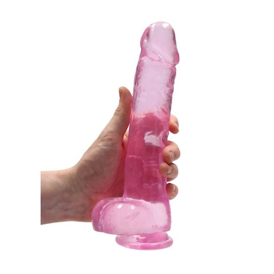 REALROCK - durchsichtiger realistischer Dildo - pink (22cm)