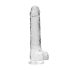 REALROCK - Transparenter realistisch Dildo - klar (22cm)