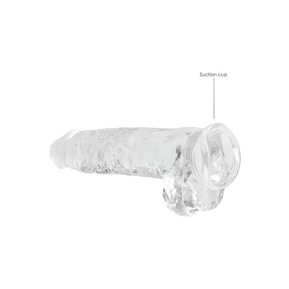 REALROCK - Transparenter realistisch Dildo - klar (22cm)