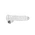 REALROCK - Transparenter realistisch Dildo - klar (22cm)