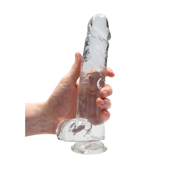 REALROCK - Transparenter realistisch Dildo - klar (22cm)