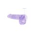 REALROCK - transparenter, naturgetreuer Dildo - Lila (15cm)