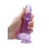 REALROCK - transparenter, naturgetreuer Dildo - Lila (15cm)