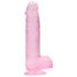 REALROCK - Transparenter Realistischer Dildo - Pink (15 cm)
