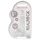 REALROCK - transparenter, naturgetreuer Dildo - durchsichtig (15 cm)