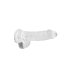 REALROCK - transparenter, naturgetreuer Dildo - durchsichtig (15 cm)