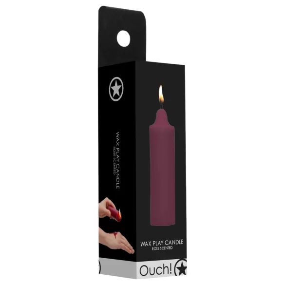 Ouch Rose - Paraffinkerze mit Rosenduft (100g)
