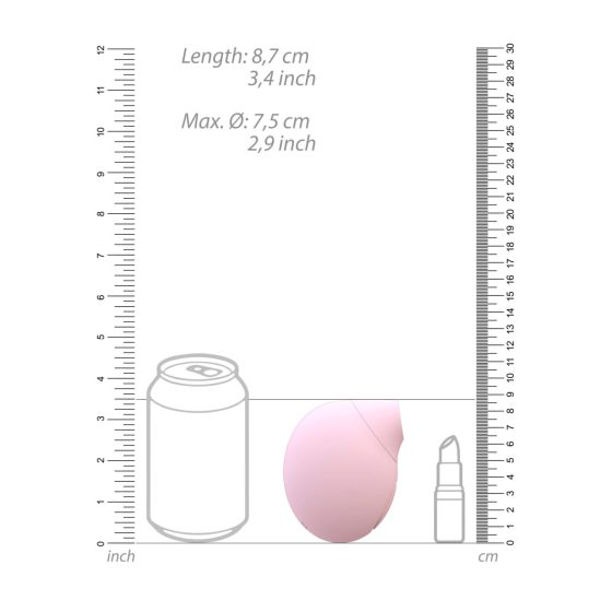 Irresistible Seductive - wiederaufladbarer, luftwellenbetriebener Klitorisstimulator (rosa)