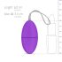 Easytoys - Funky Lila Vibro-Ei mit 7 Rhythmen und Fernbedienung