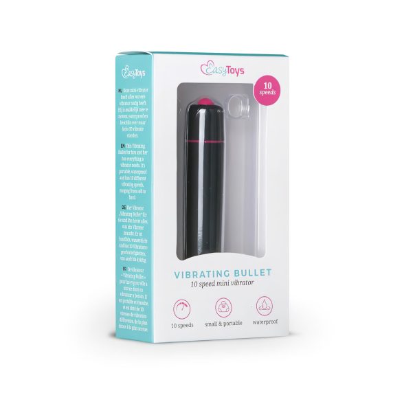 Easytoys Bullet - wasserdichter Minivibrator (schwarz)