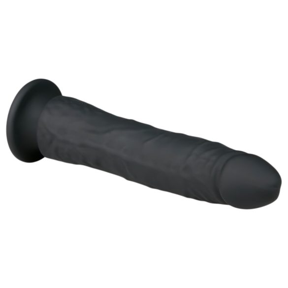 Easytoys - haftendes 100% Silikon-Dildo (21 cm) - Schwarz
