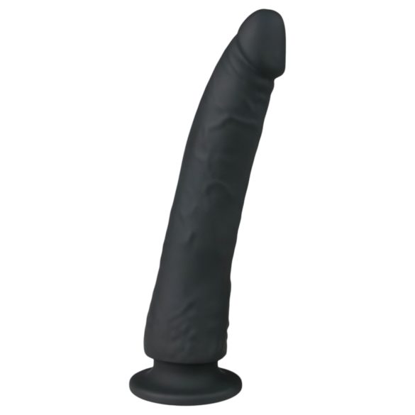 Easytoys - haftendes 100% Silikon-Dildo (21 cm) - Schwarz