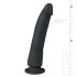 Easytoys - haftendes 100% Silikon-Dildo (21 cm) - Schwarz