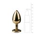 Easytoys Metall Nr.1 - Analplug mit weißem Stein - Gold (2,5 cm)