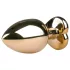 EasyToys Metal No.8 - Analplug mit Herzfuß (gold-pink, 3,5 cm)