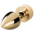 Easytoys Fuchs NO13 - Metall Analplug mit Fuchsschwanz (Gold-Weiß)