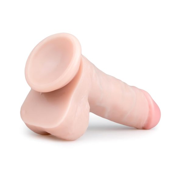 Easytoys - Saugnapf-Dildo mit Hoden (17,5cm) - natur