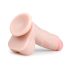 Easytoys - Saugnapf-Dildo mit Hoden (17,5cm) - natur