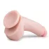 Easytoys - Saugnapf-Dildo mit Hoden (20cm) - naturfarben