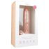 Easytoys - Saugnapf großer Dildo mit Hoden (26,5cm) - natur