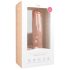 Easytoys - Großer Dildo mit Saugnapf und Hoden (29,5cm) - natur