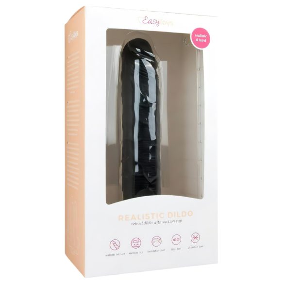 Easytoys - Extragroßer Saugnapf-Dildo (28,5 cm) - Schwarz