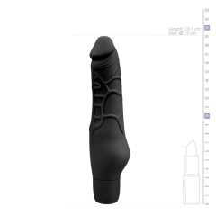   Easytoys Power Vibe - normaler Silikon-Penis-Vibrator (schwarz)