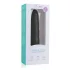Easytoys Power Vibe - Gewundener Silikon-Vibrator (schwarz)