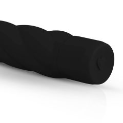  Easytoys Power Vibe - gedrehter Silikonstab Vibrator (schwarz)