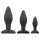 Easytoys Rocket - Anal Plug Set - Schwarz (3-teilig)