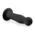 Easytoys Ribbed - Saugfuß Analdildo (14cm) - schwarz