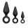 Easytoys - Anal-Plug-Ring-Set - 3er-Set (Schwarz)