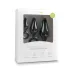 Easytoys - Analschlaufen-Plug-Set - 3 Stück (schwarz)