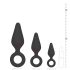 Easytoys - Anal-Plug-Ring-Set - 3er-Set (Schwarz)