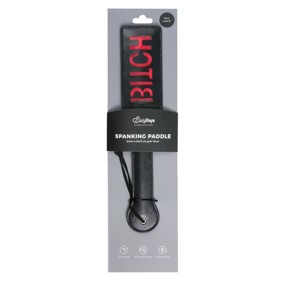 Easytoys Bitch - Kunstleder Peitsche (schwarz)