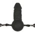 Easytoys - Mundknebel mit internem Dildo (Schwarz)