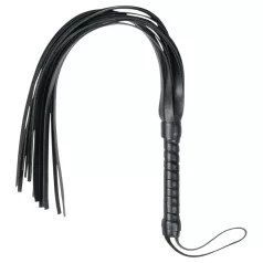 Easytoys Flogger - weiche Kunstlederpeitsche (schwarz)