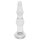 Rimba Dolly - Wellenförmiger Glas-Anal-Dildo (Transparent)