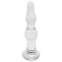 Rimba Dolly - Wellenförmiger Glas-Anal-Dildo (Transparent)