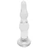 Rimba Dolly - Wellenförmiger Glas-Analplug (transparent)