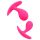 Rimba Copenhagen - Anal-Plug-Set - Pink (2er)