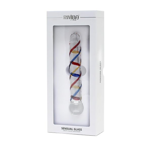 Rimba Rachella - Doppelglas-Dildo (transparent - bunt)