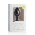 Easytoys Diamond - Analplug mit weißen Steinen (klein) - Schwarz