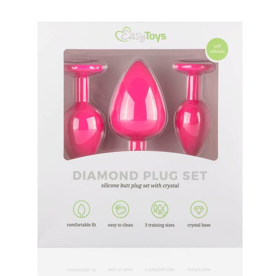 Easytoys Diamond - Anal-Dildoset (pink)