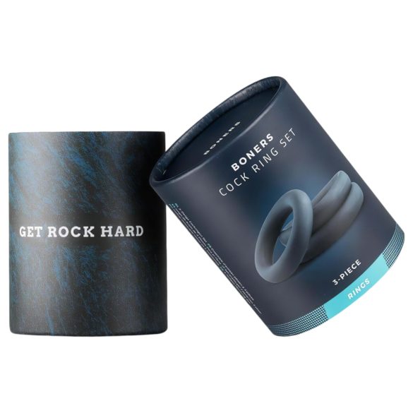 Boners - Penisschlingenset - 3 Stück (grau)