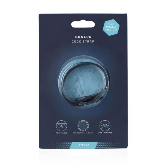 Boners verstellbarer Penisring S/M (grau)