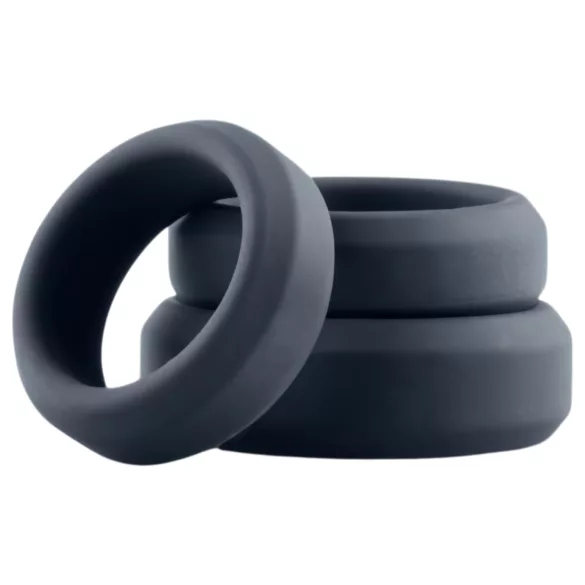 Boners - Silikon Penisringe Set - 3 St. (grau)