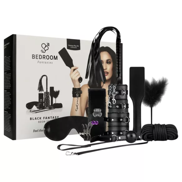 Secret Pleasure Chest - Fortgeschrittenes 14-teiliges BDSM-Set (schwarz)