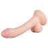 Real Fantasy Vince - Dildo mit Hoden und Vorhaut - 19,5cm (natur)