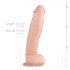Real Fantasy Dwane - lebensechter Dildo mit Hoden - 31 cm (natur)